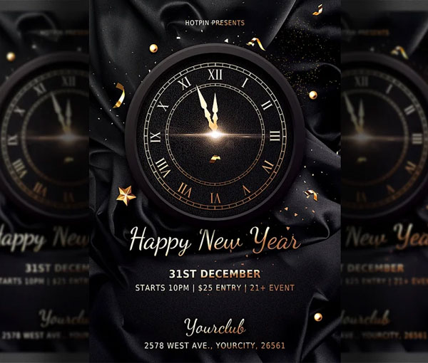 Classy New Years Eve Flyer Template