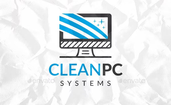 Clean Computer Logo Template