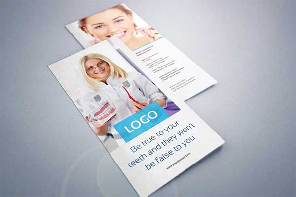 Clean Dental Tri-Fold Brochure Template