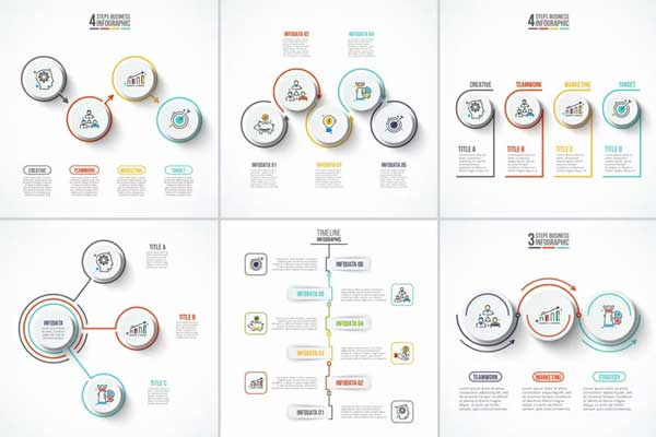 Clean Infographic Brochure Templates