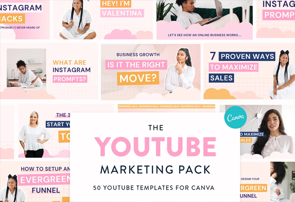 Clean Youtube Banner Templates Pack
