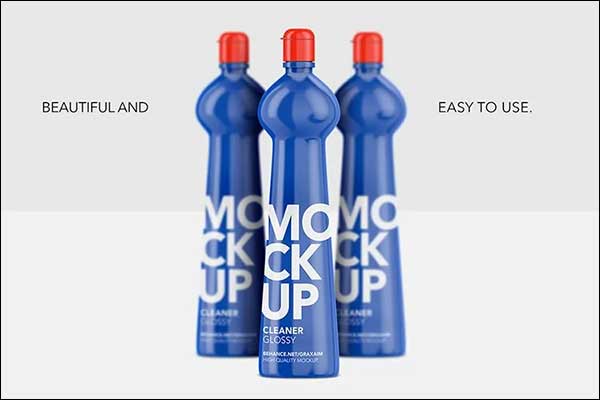 Cleaner Bottle Mockup