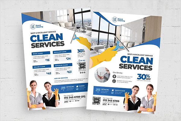 Cleaning Service Flyers Template