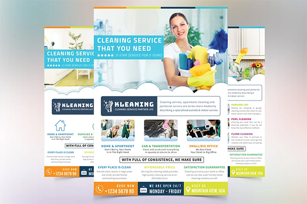 Cleaning Service PSD Flyer