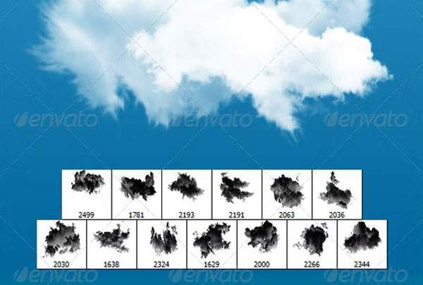 Cloud Brushes PSD Templates