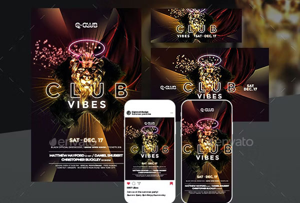 Club Vibes Instagram Template
