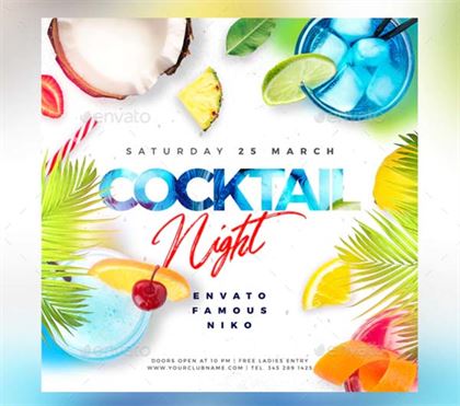 Cocktail Party Celebration Flyer