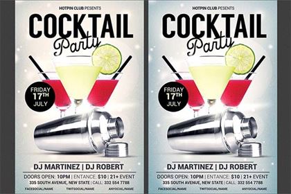 Cocktail Party Flyer Design Template