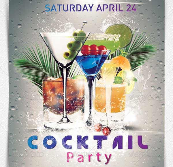 Cocktail Party Photoshop Design Flyer