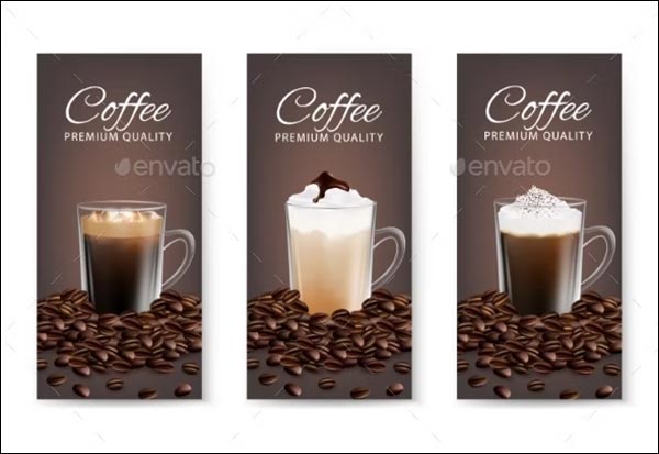 Coffee Advertising Flyer Set 
