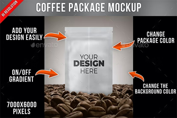 Coffee Bag Mockup