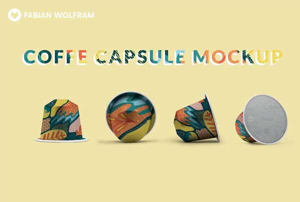 Coffee Capsule Mockup Template