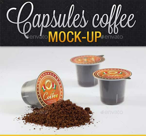 Coffee Compatible Capsules Mockup