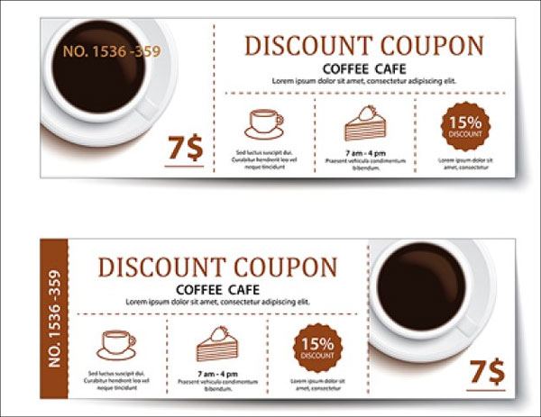 Coffee Coupon Discount Template