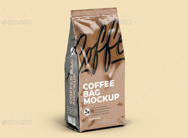 Coffee Foil Bag Mockups