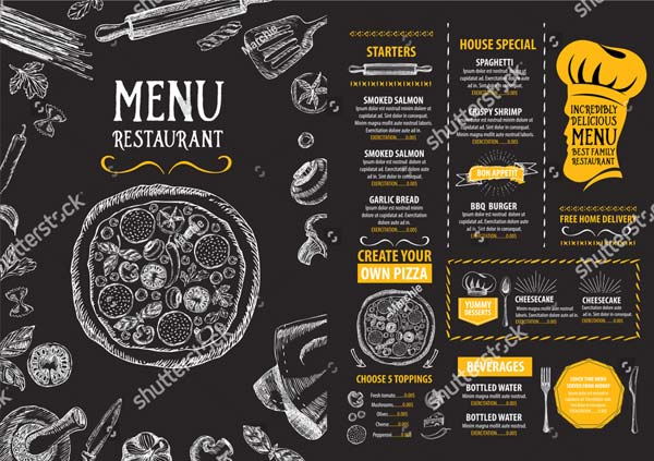 Coffee Restaurant Menu Template
