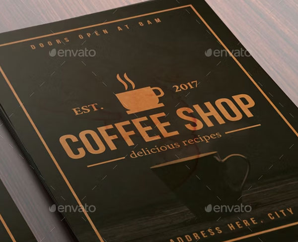 Coffee Shop Flyer Poster Template