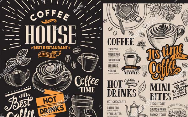 Coffee Shop Menu Design Template