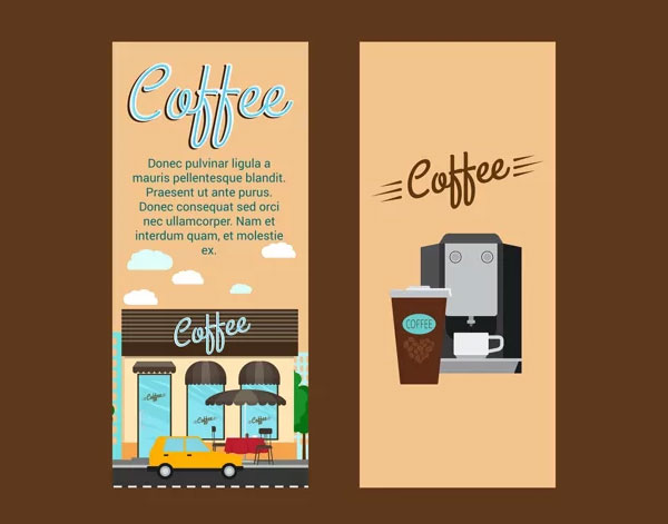 Coffee Shop Vertical Flyer