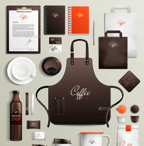 Coffee Stationery / Shop Design Mockup