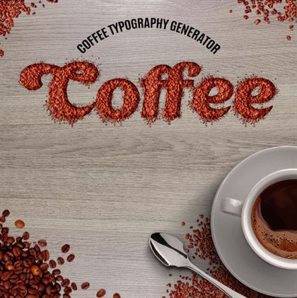 Coffee Typography Action