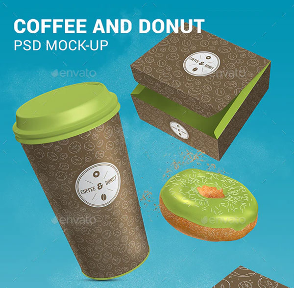 Coffee and Donut Mock-Up