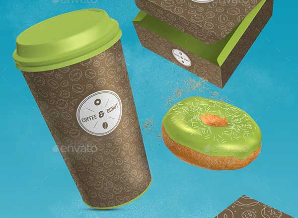 Coffee and Donut Mock-Up
