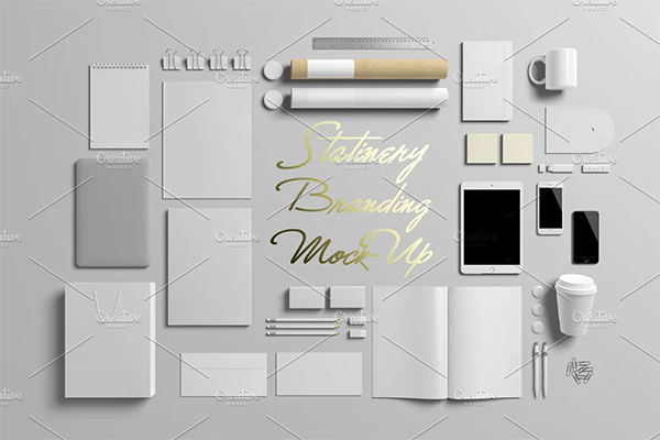 Coffee and Stationery Branding Mock-Up