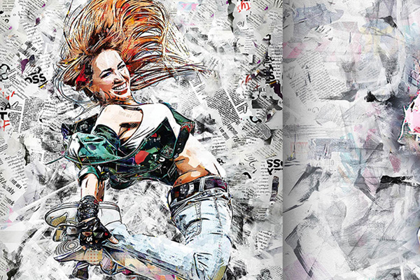 Collage Art Photoshop Action Download