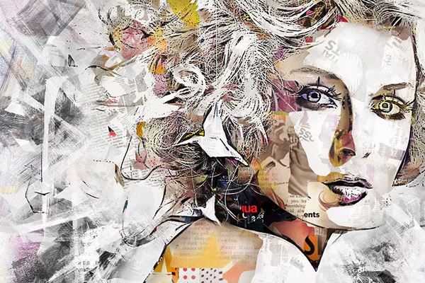 Collage Art Sample Photoshop Action
