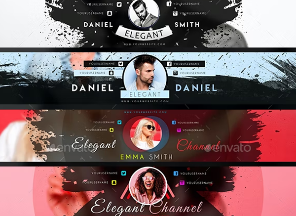 Collage Youtube Banners