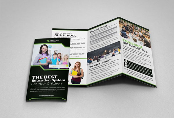College Education Bifold Trifold Brochure