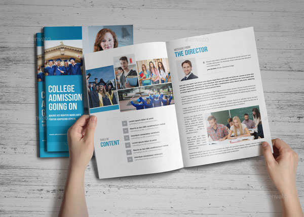College University Admission Brochure Template