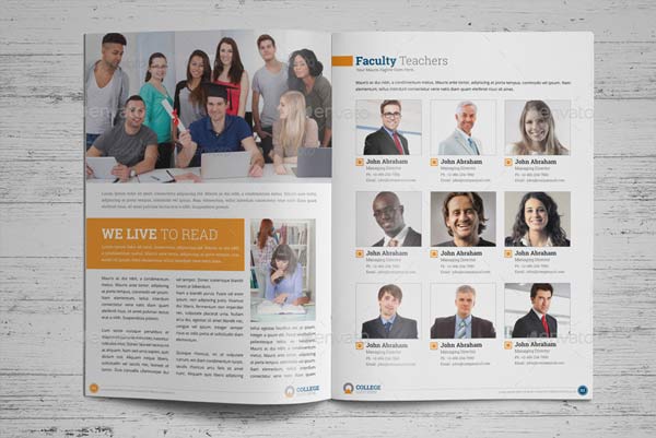 College University Brochure Design Download