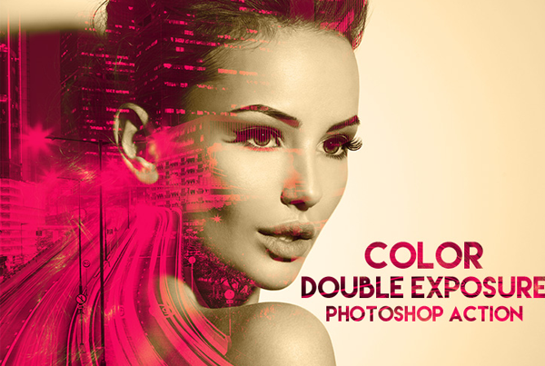 Color Double Exposure Photoshop Actions