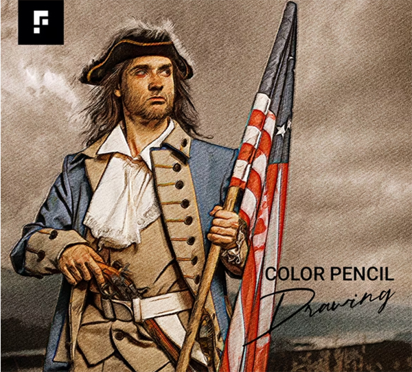 Color Pencil Drawing Photoshop Action