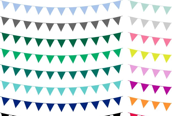 Colorful Bunting Clip Art