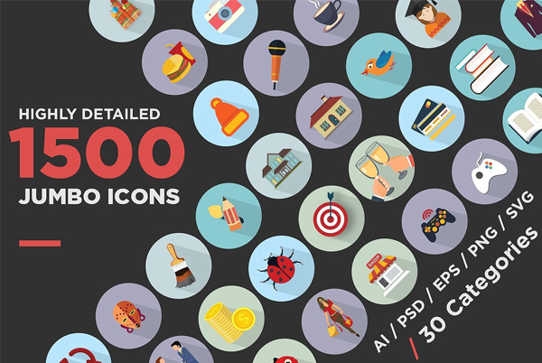 Colorful High Quality Flat Icons Pack