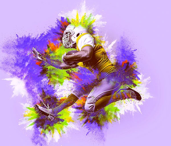 Colorful Powder Explosion Action