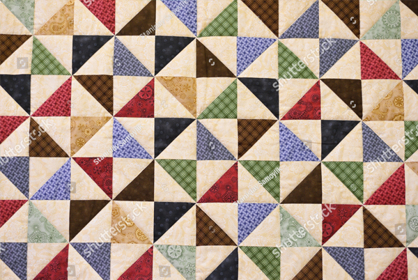 Colorful Quilt Pattern Template