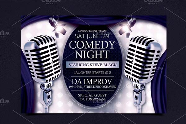 Comedy Night Show Flyer Template
