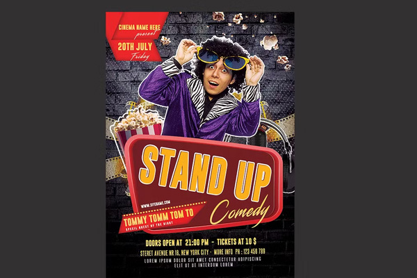 Comedy Poster Design Template