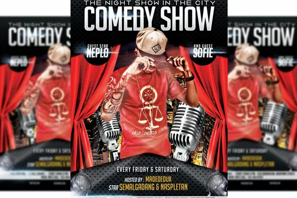 Comedy Show Flyer Premium Template