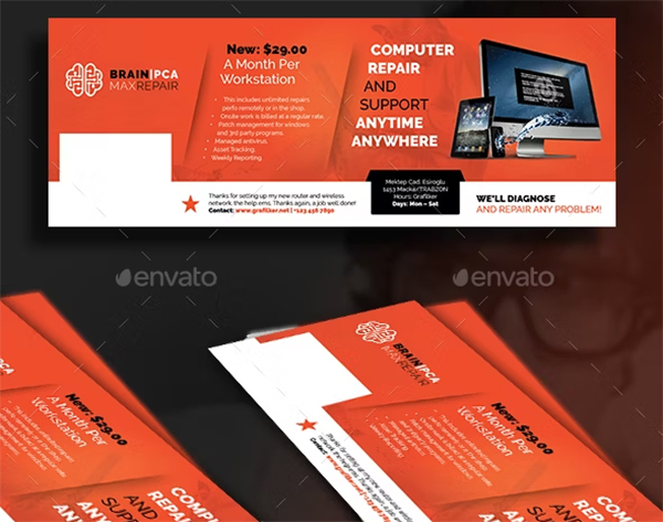 Computer Repair Cover Templates