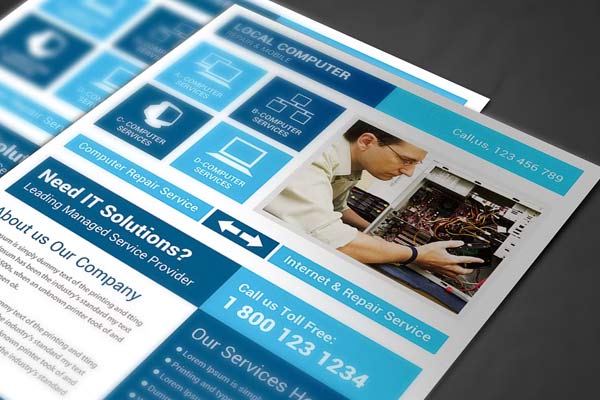 Computer Repair Service Flyer Templates