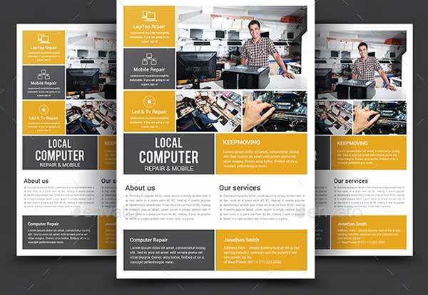 Computer and Mobile Repair Flyer Template