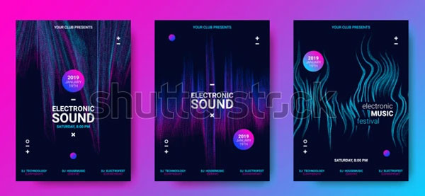 Concept of Electro Music Fest Banner