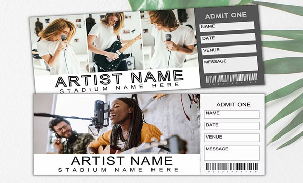 Concert Event Ticket Template Download