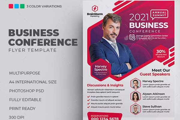 Conference Flyer Download Word
