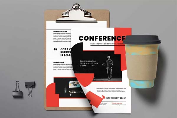 Conference Flyer Editable Template